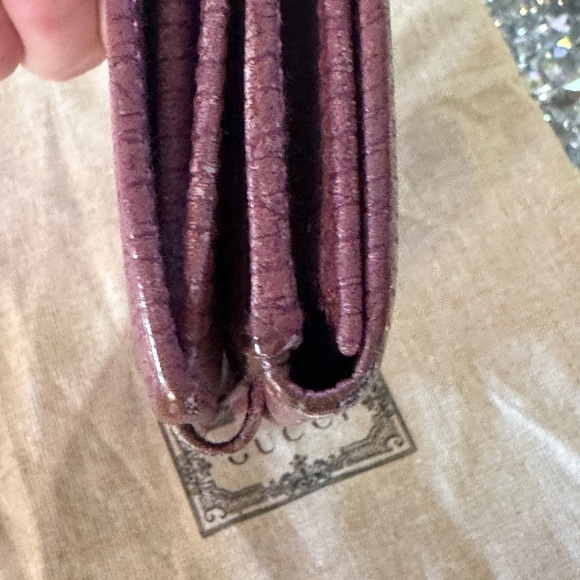 Gucci Horse Bit Portemonnaie Coral Leather Wallet. - Picture 11 of 13